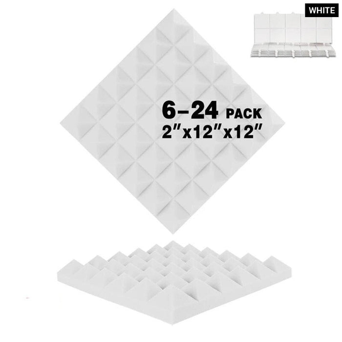 Pyramid studio acoustic foam Panel 6 12 24 Pcs  Acoustic Panel For Music Studio Wall Soundproof Sponge Pad Home Decoration