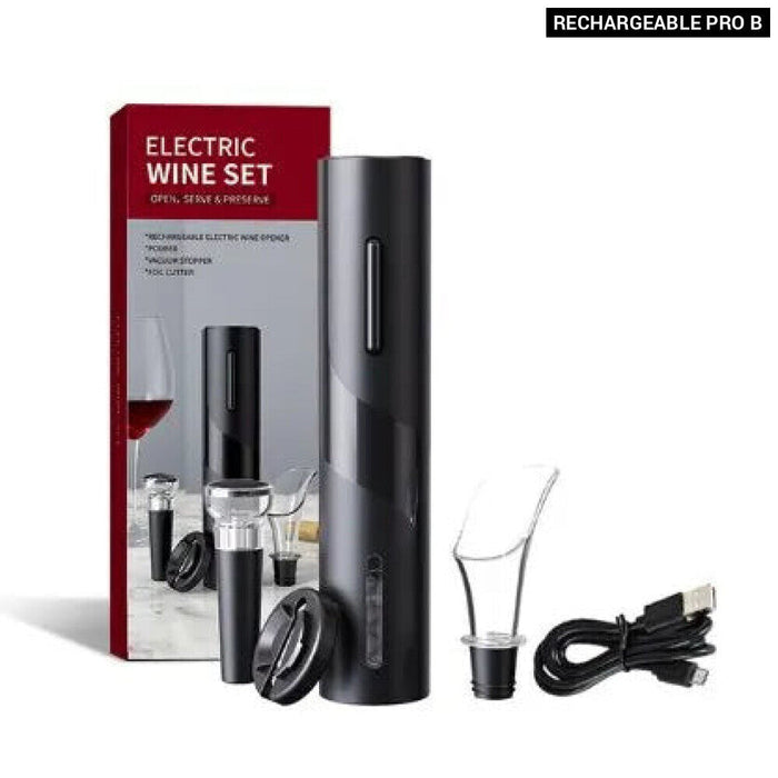 Black Electric Wine Opener