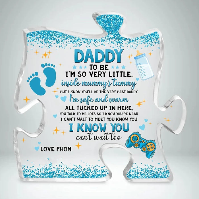 Acrylic Puzzle Plaque For New Dads Birthday Father's Day Thanksgiving Xmas