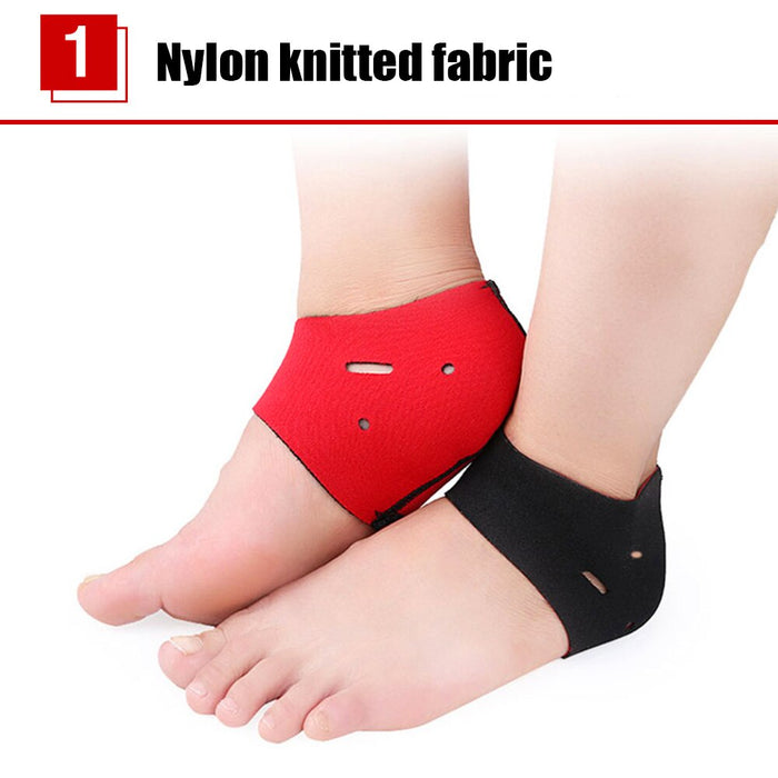 2Pcs/Pair Breathable Moisturizing Heel Socks For Foot Arch Pain & Cracked Foot Skin