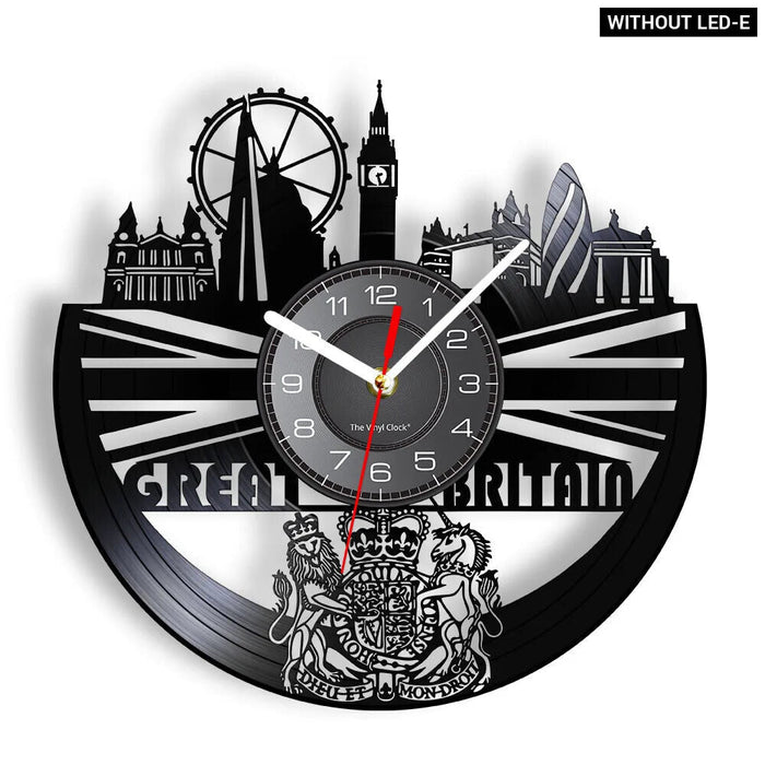 London Vinyl Record Wall Clock