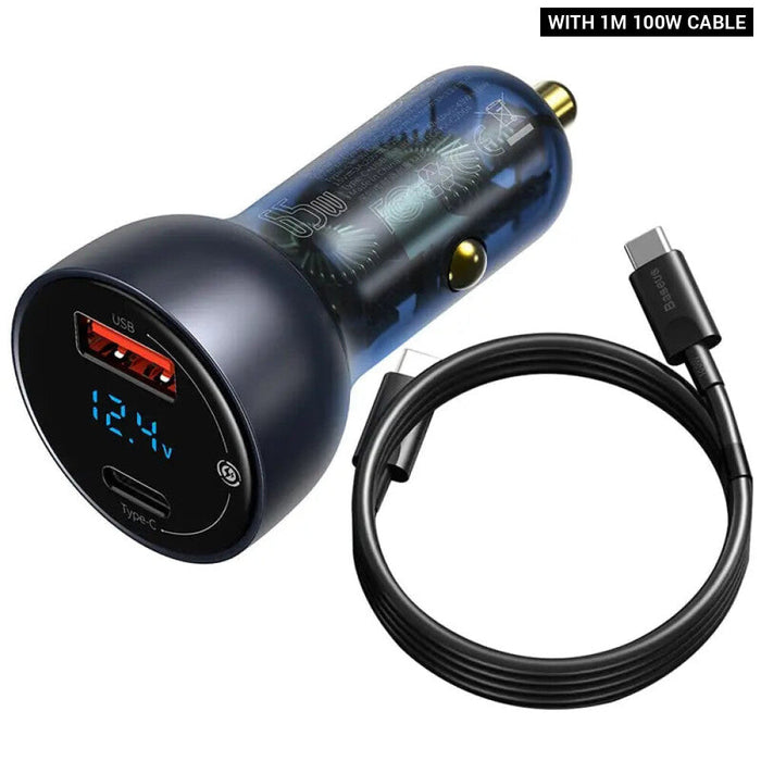 Baseus 65w Pps Car Charger For Laptop And Phone