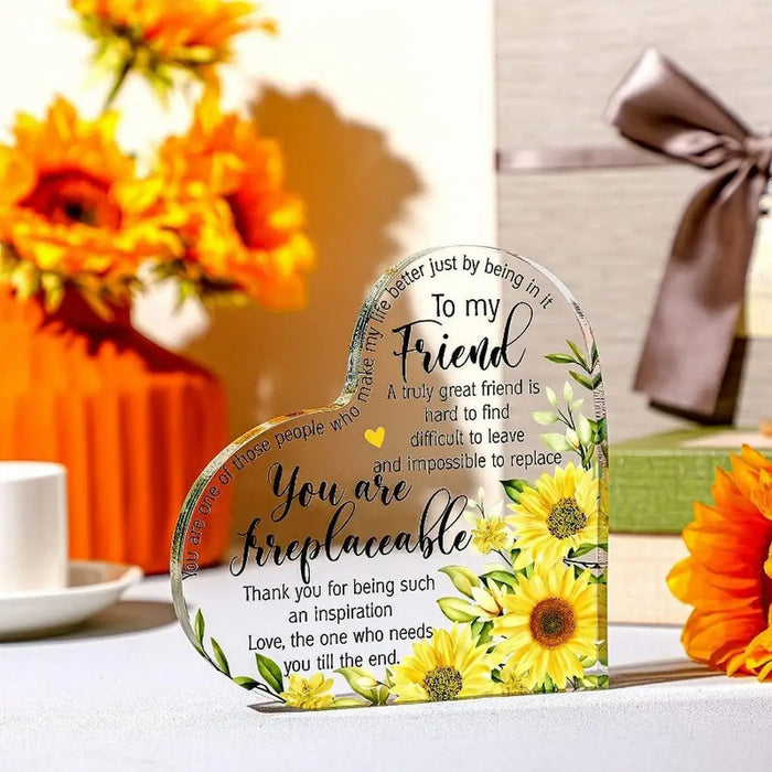 Sunflower Friendship Gift For Women Thank You For Being A Friend