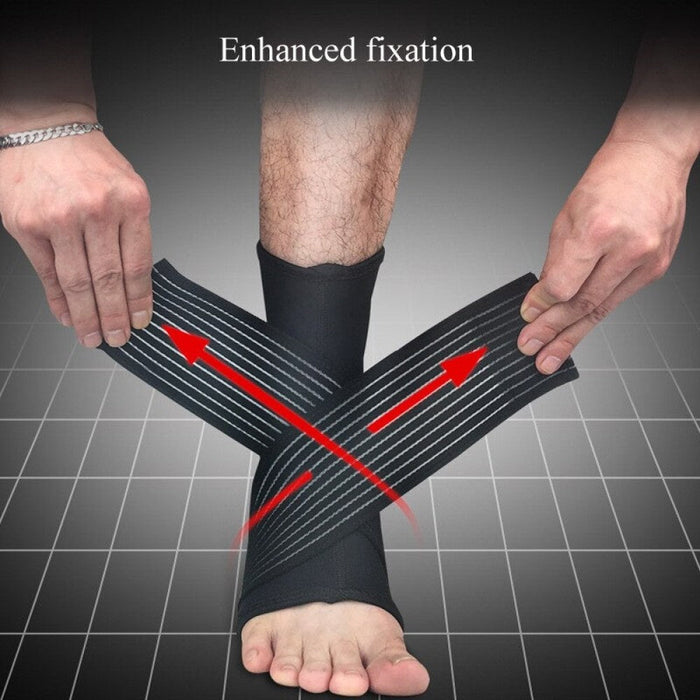 1Pc Ankle Support Brace with Adjustable Strap For Running Walking Hiking