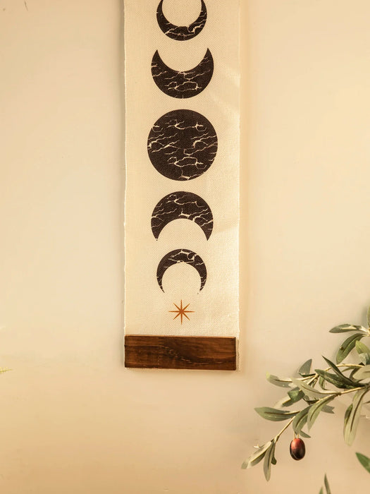 Boho Moon Phase Butterfly Tapestry Wall Decor