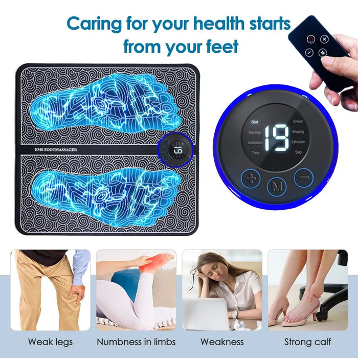 Electric Ems Foot Pain Relief Muscle Stimulation Massager