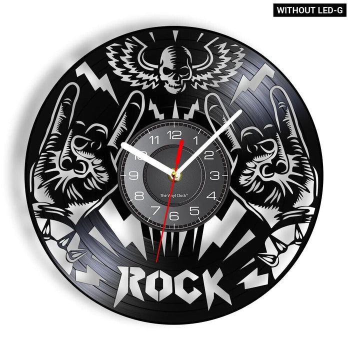 Metal Music Quote Wall Clock