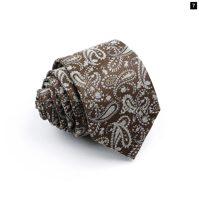 Blue Paisley Floral Tie For Business And Party Attire