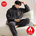 Mens Winter Pajama Set With Zipper