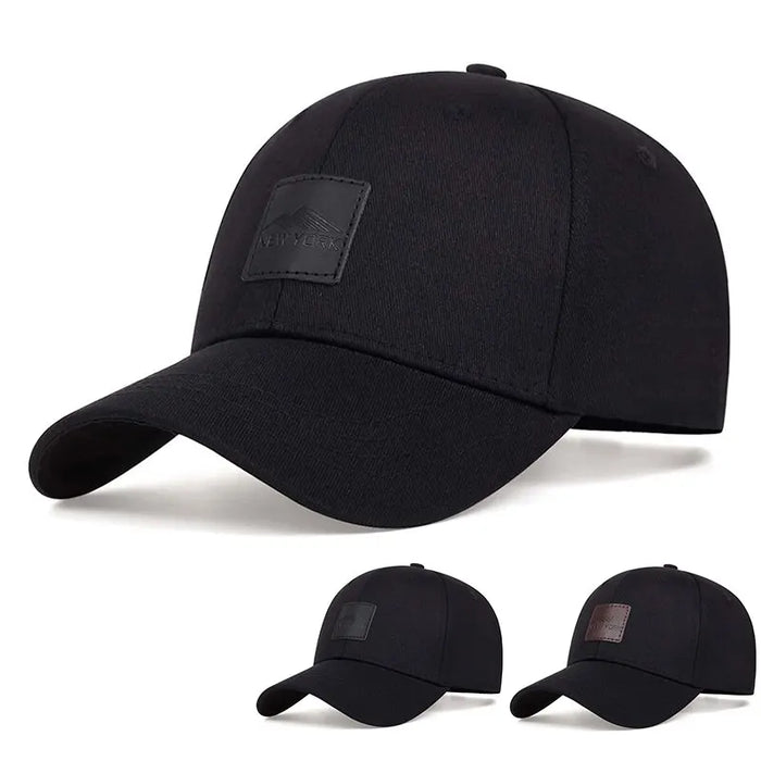 Adjustable Leather Snapback Baseball Cap / Hat For Outdoor Wear