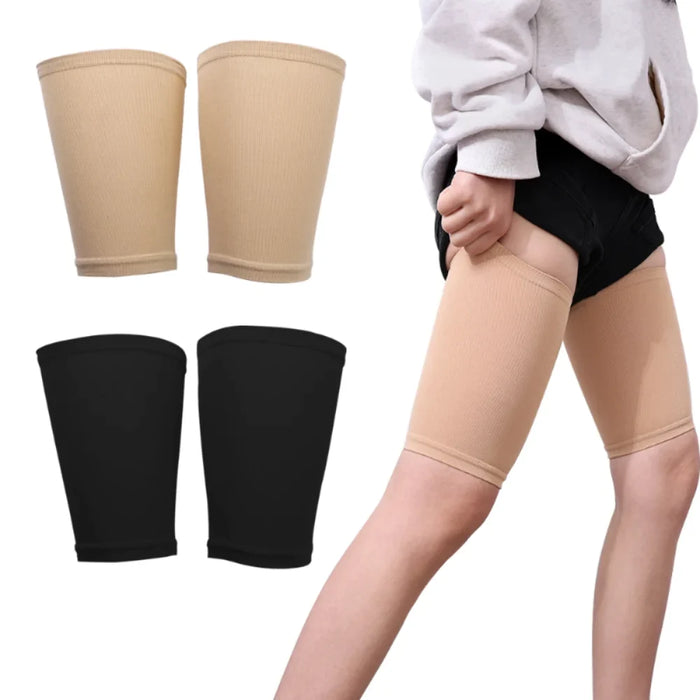 2 Pcs Thigh Compression Sleeves For Quad Groin Pain Relief And Injury Recovery