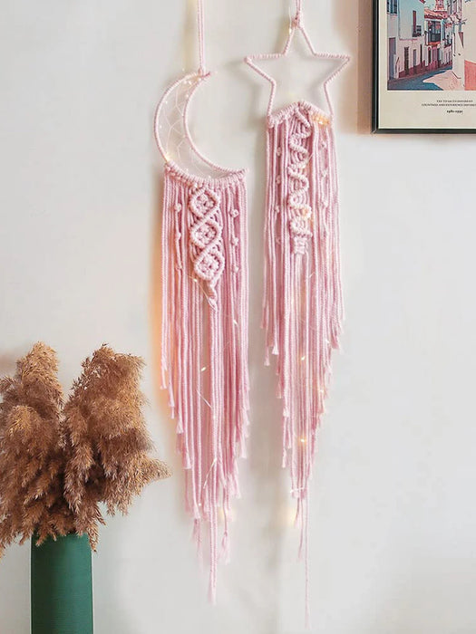 Boho Macrame Dream Catcher Set