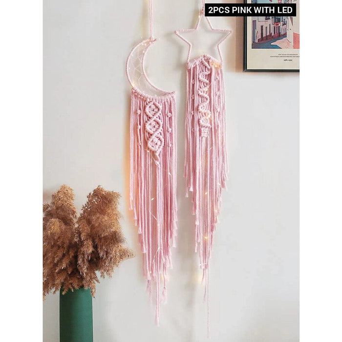 Boho Macrame Dream Catcher Set