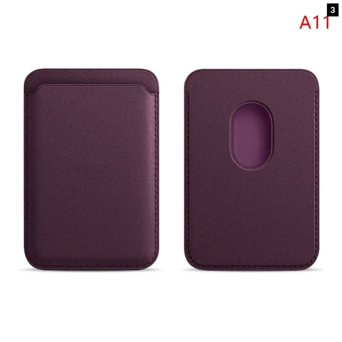 Premium Magnetic Leather Wallet Case For Iphone