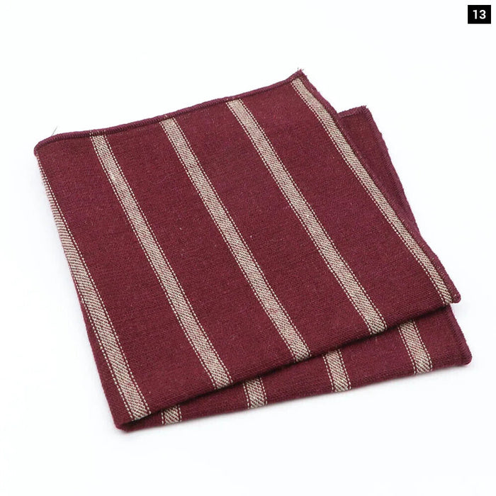 Premium Cotton Plaid Hankerchiefs Black Blue Red