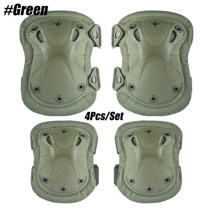 4pcs/set Tactical Combat Safety Knee Elbow Protection Pads