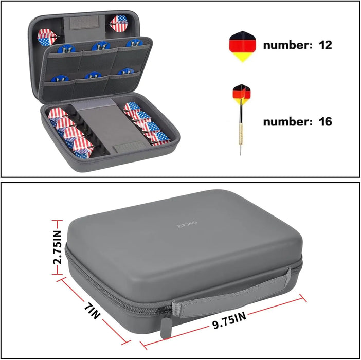 16 Dart Case For Steel Soft Tip Darts Storage Holder Box Only