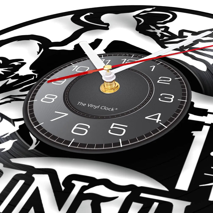 Japanese Warrior Vinyl Record Wall Clock