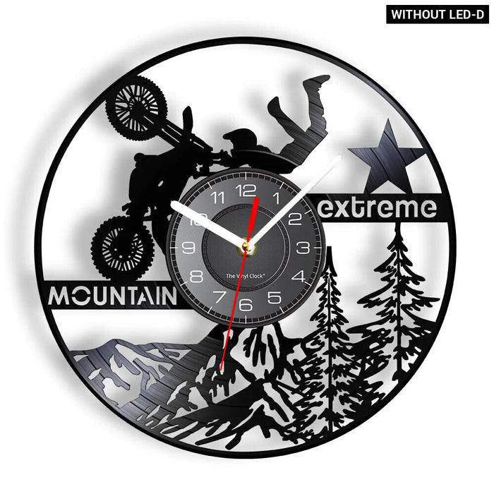 Motocross Vinyl Record Wall Clock