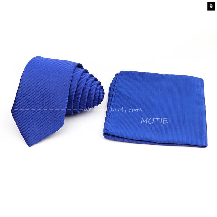 Classic Striped Tie Set For Business And Weddings