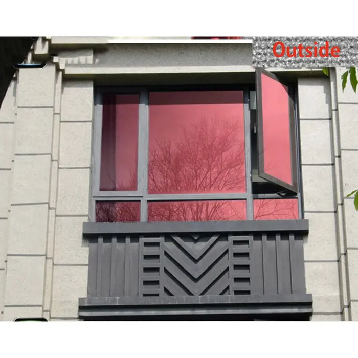 Reflective Solar Red Silver Tint Film For Windows