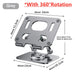 Adjustable Aluminum Tablet Stand For Mobile Devices