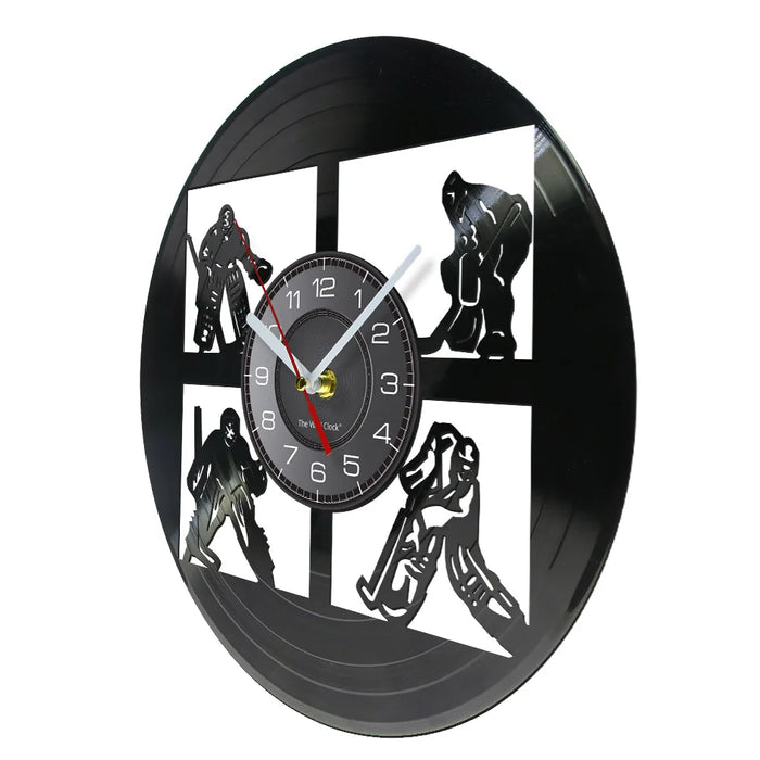 Usa Hockey Vinyl Record Wall Clock