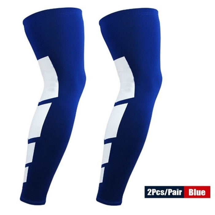 Anti Slip Full Length Leg Sleeves Shin Splint Protector for Cycling Running Basketball