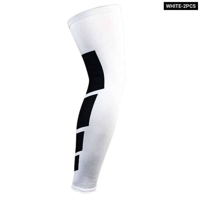 Anti Slip Full Length Leg Sleeves Shin Splint Protector for Cycling Running Basketball