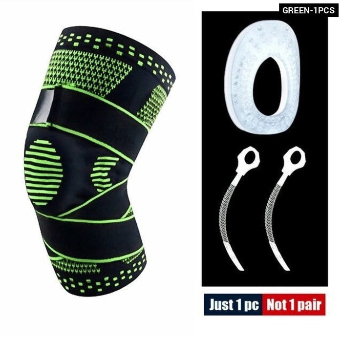 Knee Brace with Adjustable Straps for Cycling Running Basketball