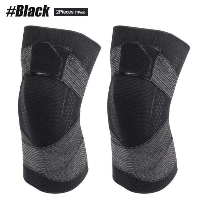 Elastic Knitted Knee Compression Sleeves For Basketball Volleyball