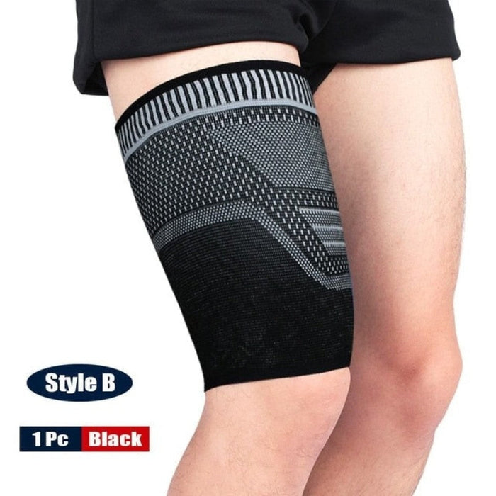 Breathable Elastic Thigh Compression Sleeves For Muscle Strain Protector Cycling Running