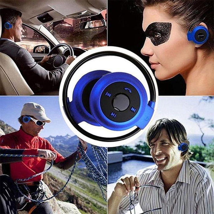 Mini-503 MP3 Player Bluetooth Earphones Supports FM Radio & 32GB TF Card