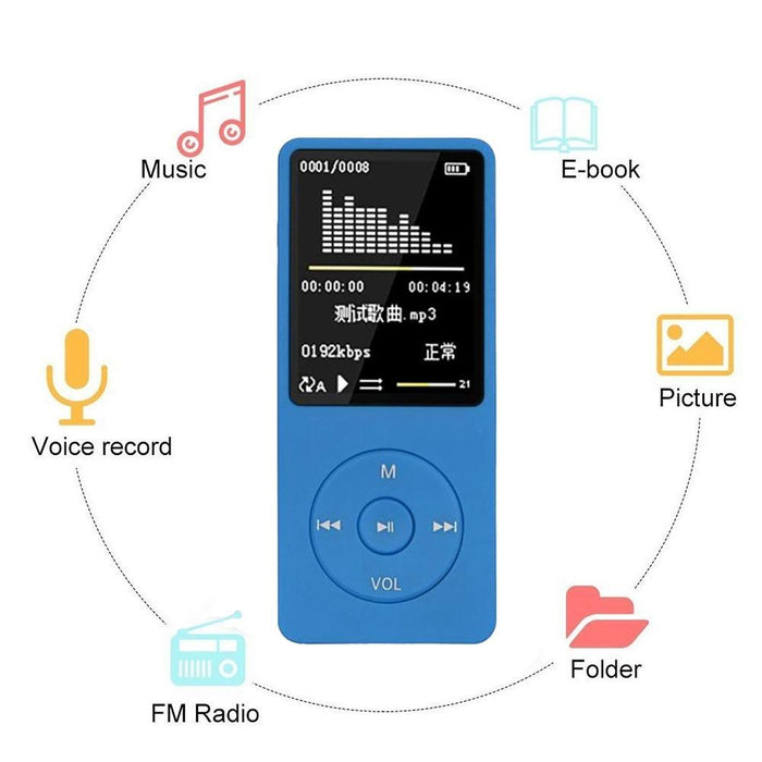 8Gb Portable Lcd Fm Radio Mp3 Mp4 Player