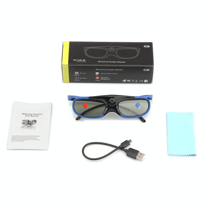 Active Shutter 3d Glasses For Home Theater Projectors Tvs