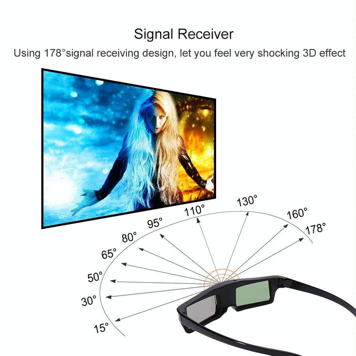 Universal 3d Dlp Link Active Glasses For Projectors