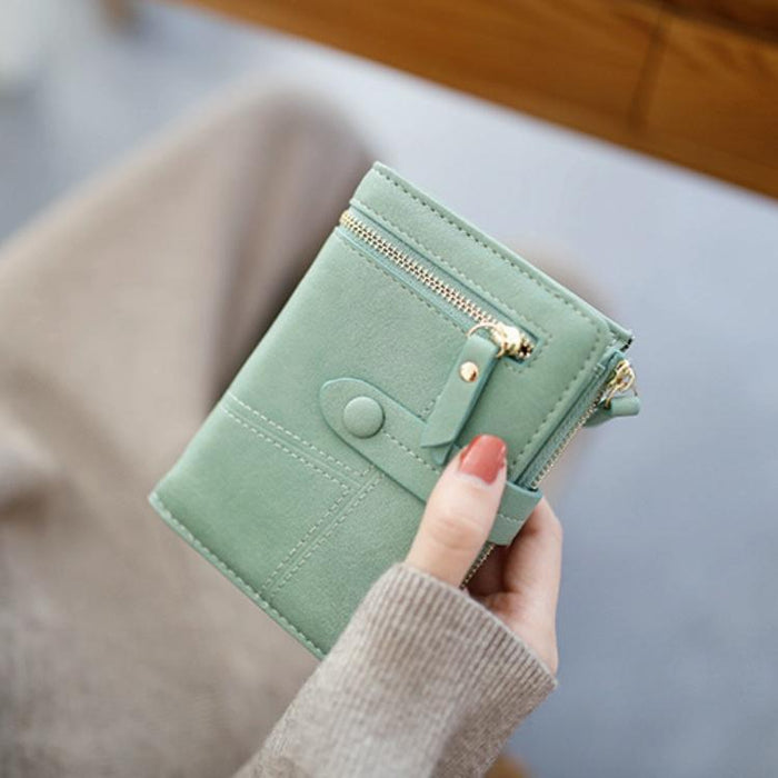 Women Two-Folding Wallet Multi-Function Clutch Bag Small Wallet