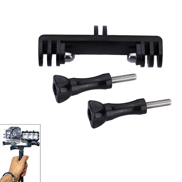 Double Bracket With Screw Mount Adapter For Gopro Hero11