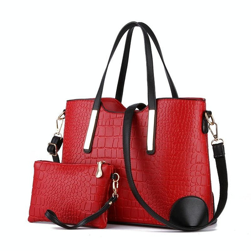 2 In 1 Vintage Messenger Bags Shoulder Handbag Women