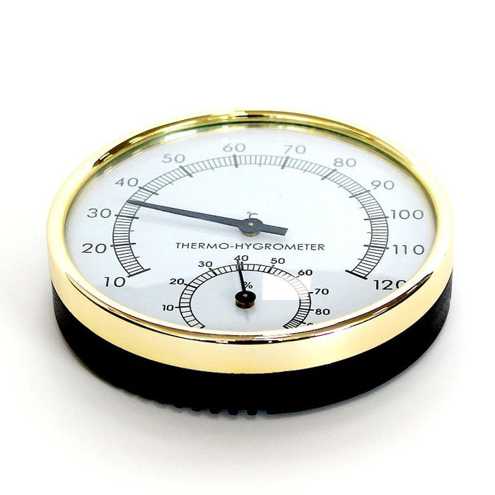 Indoor Sauna Thermometer & Hygrometer Stainless Steel