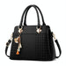 Women Tassel Leather Embroidery Crossbody Shoulder Bag