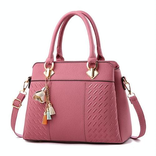 Women Tassel Leather Embroidery Crossbody Shoulder Bag