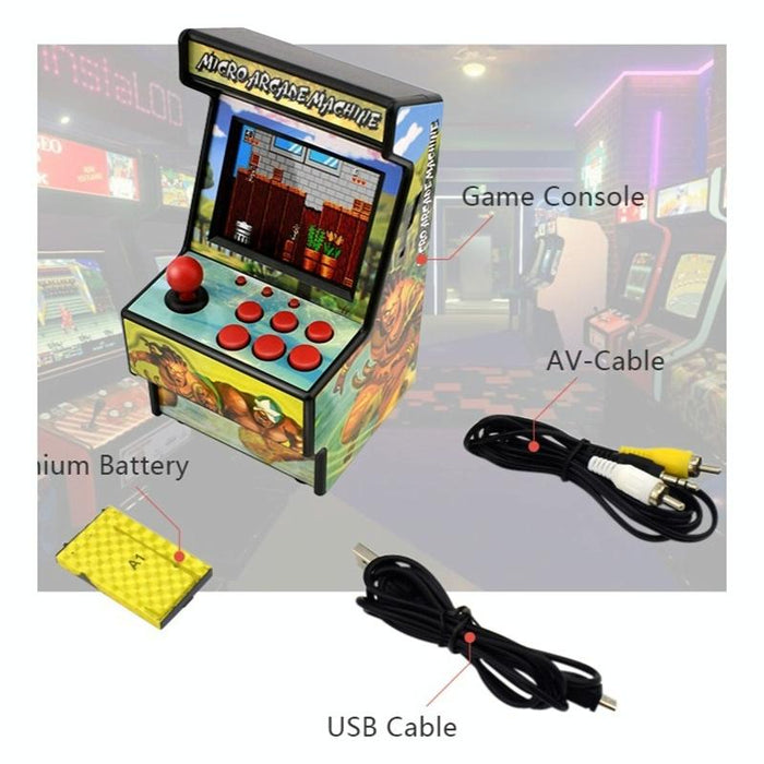 Retro Mini Arcade Handheld Game Console 16-Bit Built-In 156 Games Arcade 2 #