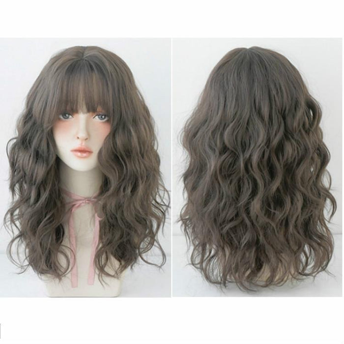 54Cm Cold Wool Long Hair Wig For Women