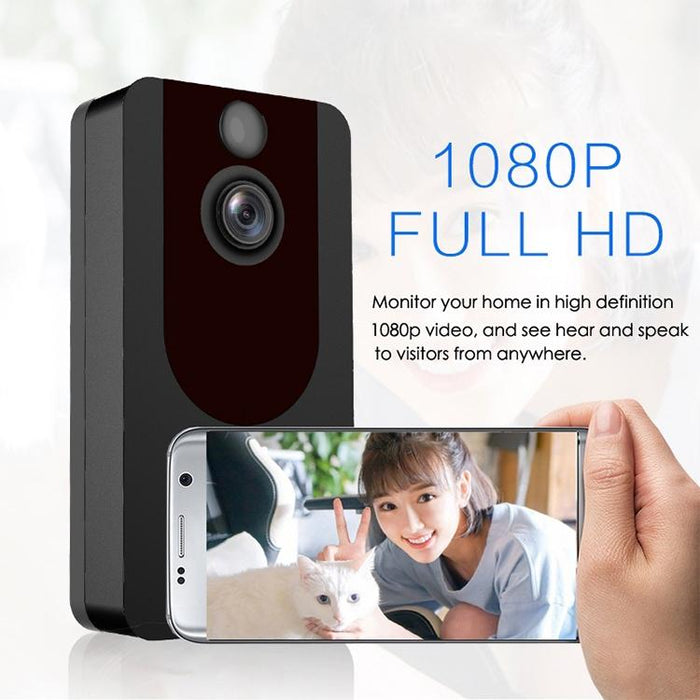 Standard Edition 1080P Full Hd Weather Resistant Wifi Security Home Monitor Intercom Smart Phone Video Doorbell Without Dingdong Machine