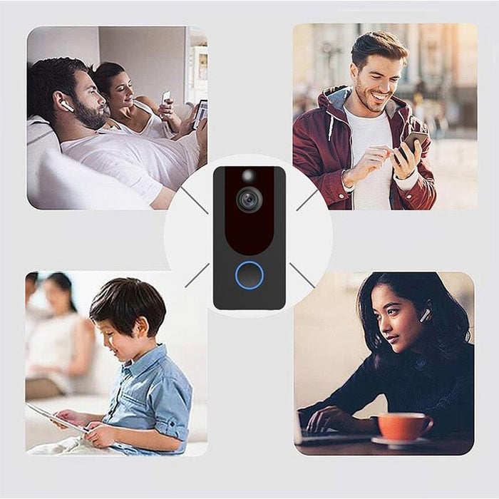 Standard Edition 1080P Full Hd Weather Resistant Wifi Security Home Monitor Intercom Smart Phone Video Doorbell Without Dingdong Machine