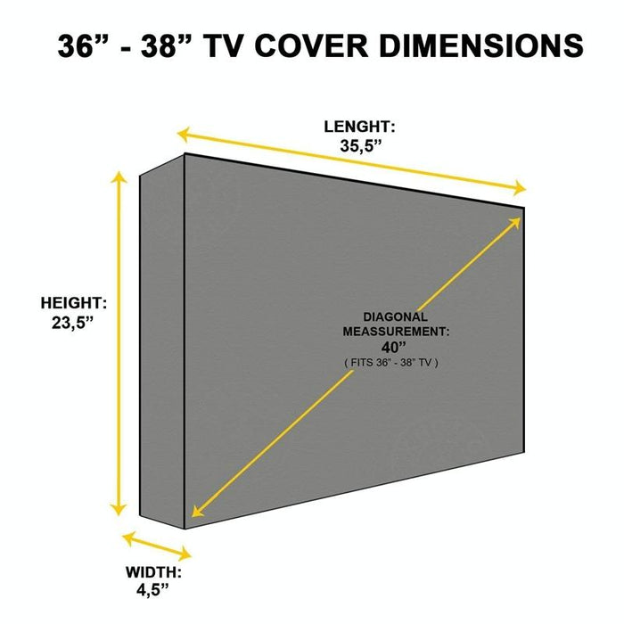 Universal Outdoor Tv Cover - 52-55 Inch Waterproof &