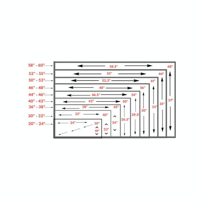 Universal Outdoor Tv Cover - 52-55 Inch Waterproof &