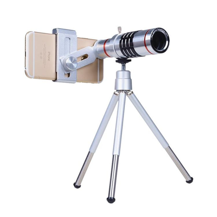 Outdoor Telescope Mobile Phone Accessories Shooting Telephoto Lens With Universal Metal Clip