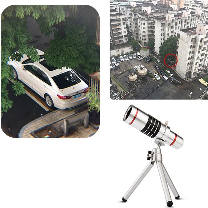 Outdoor Telescope Mobile Phone Accessories Shooting Telephoto Lens With Universal Metal Clip